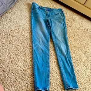 Blue American eagle jeans.